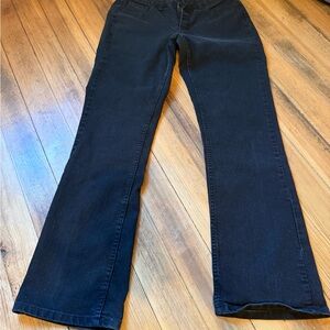 Riders by Lee Black Bootcut Jeans Women Size 8 Mid Rise Stretch Denim